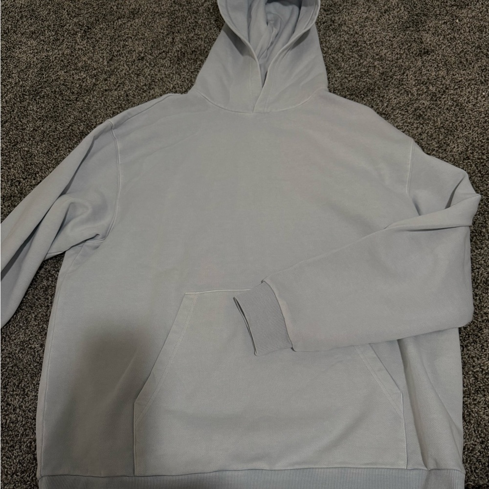 skims powder blue boyfriend hoodie